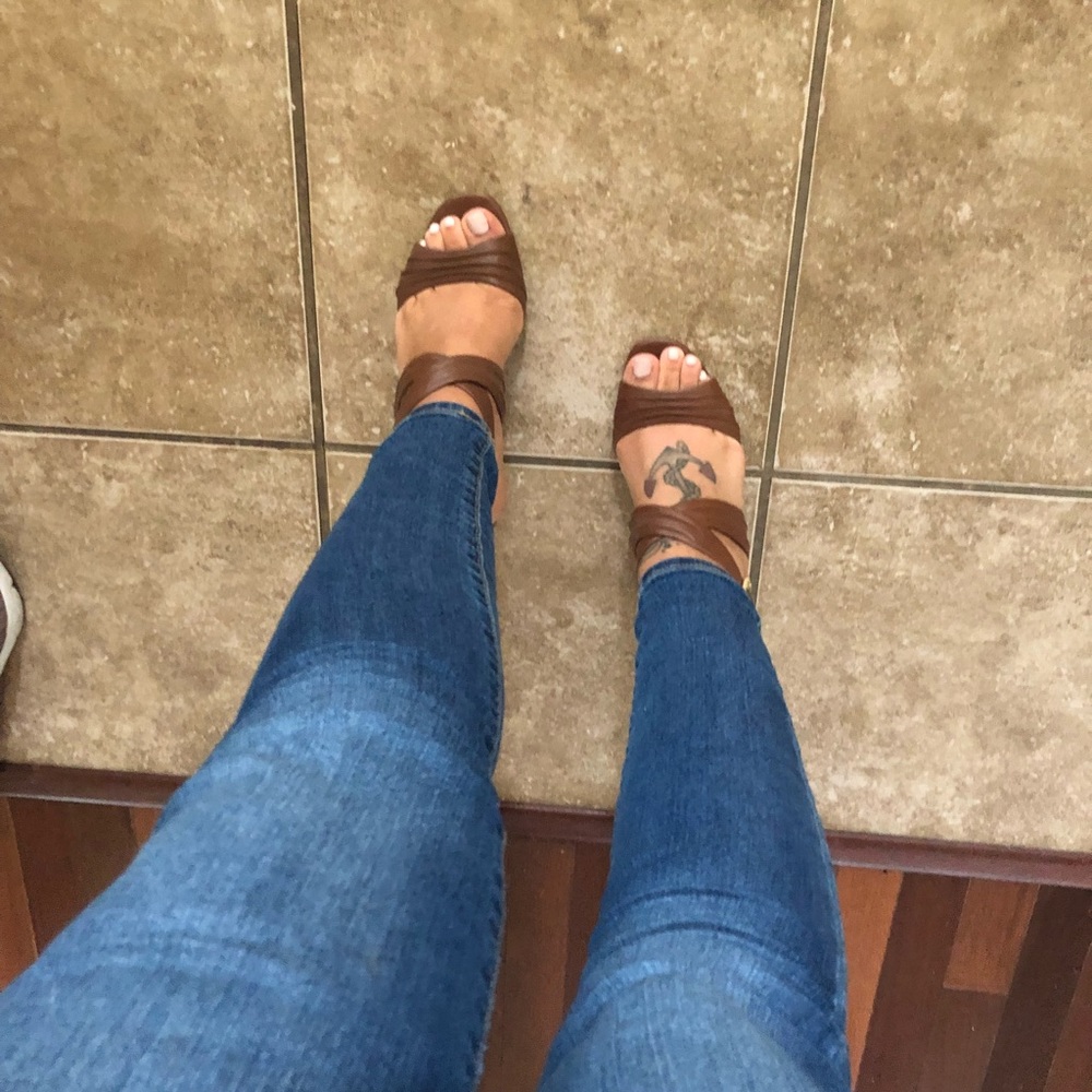 Brown Wedge Sandal